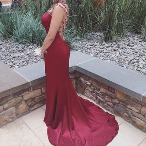 Elegant ball gown by Jovani sized to fit a 2/4.